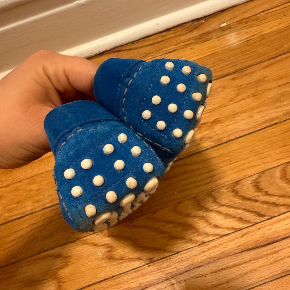 M. Gemi Blue Suede Women’s Loafers - Picture 5 of 6